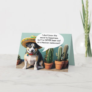 sombrero perro-minne helgkort