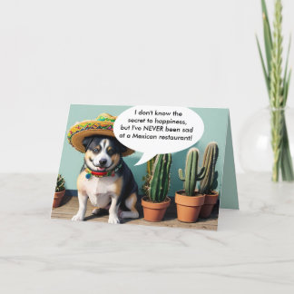 sombrero perro-minne helgkort