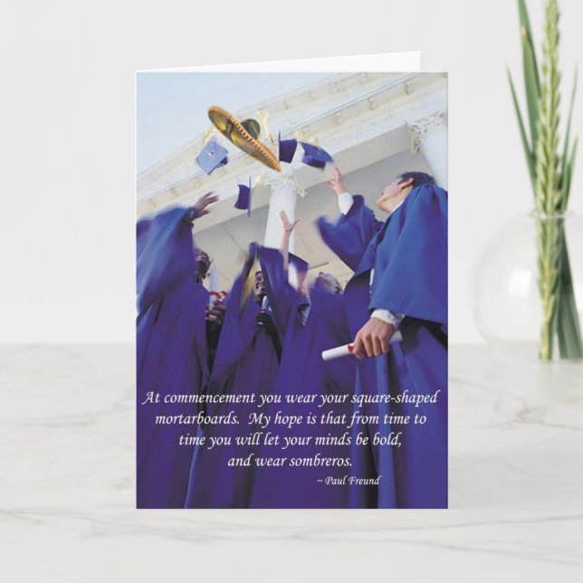 Sombrero Studenten Kort (Framsida)