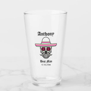 Sombrero Sugar Skall Best Man Bröllop Gift Glaskopp