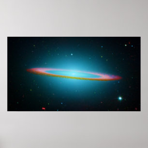 Sombrerogalaxen i Infrared tänder Poster