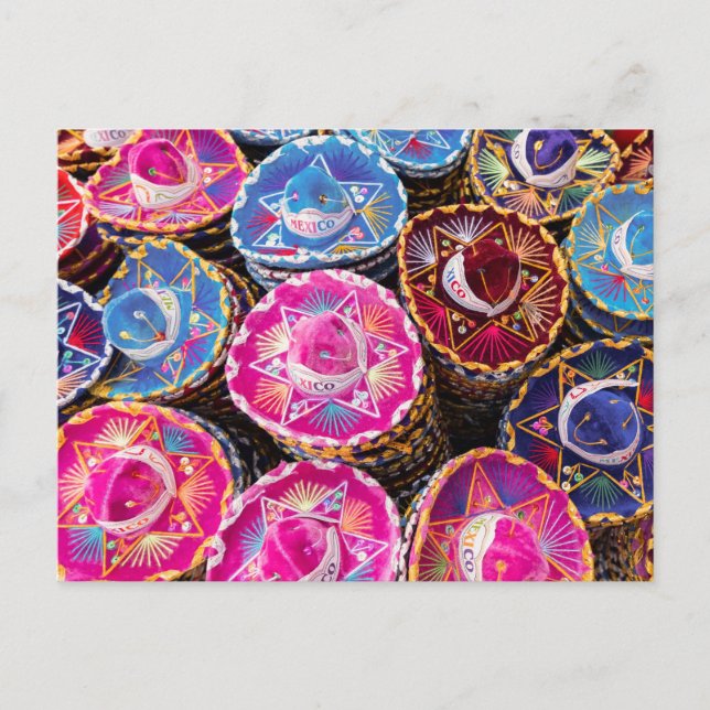 Sombreros i Mexiko Vykort (Framsida)