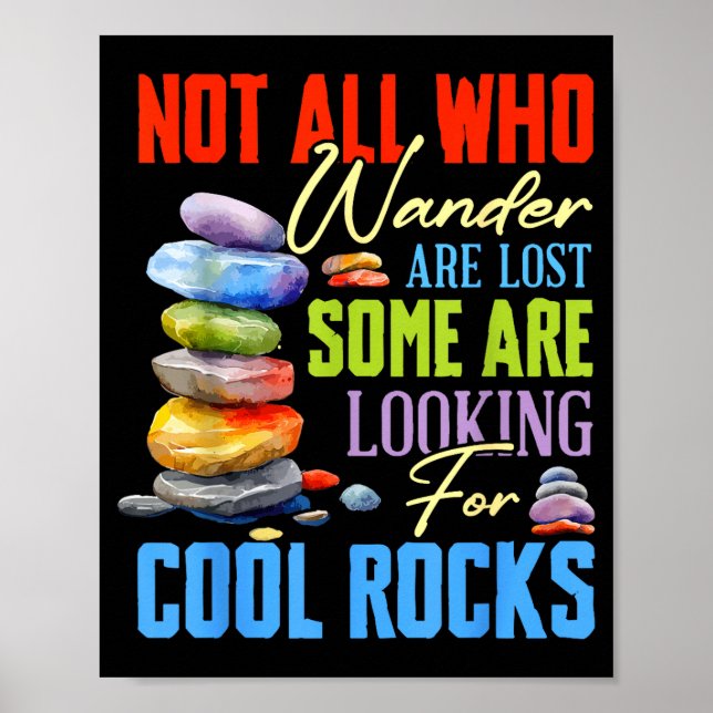Some Are Looking For Cool Rocks - Geologist Geode  Poster (Framsidan)