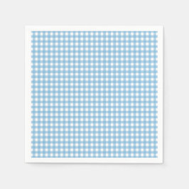 Some Bunny är Ett blått Gingham Födelsedag Pappersservett