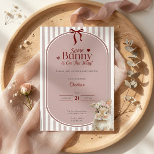 Some Bunny är på väg Baby Shower Inbjudan