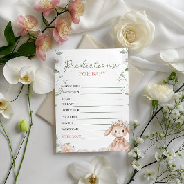 Some Bunny Baby Predictions Game Card Inbjudningar