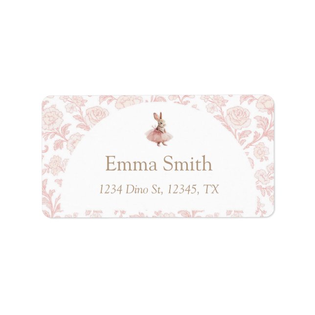 Some Bunny Birthday Address Labels Adressetikett (Framsidan)