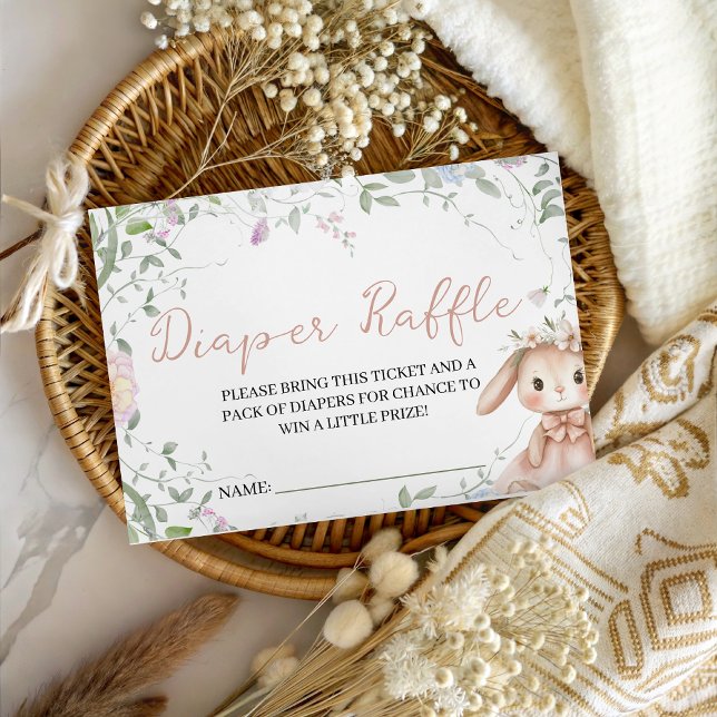 Some Bunny Diaper Raffle Insert Tilläggskort (Skapare uppladdad)
