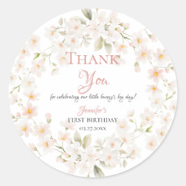 Some Bunny Födelsedagsdekaler Runt Klistermärke