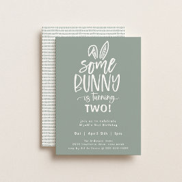 Some Bunny Födelsedagsfest Inbjudan