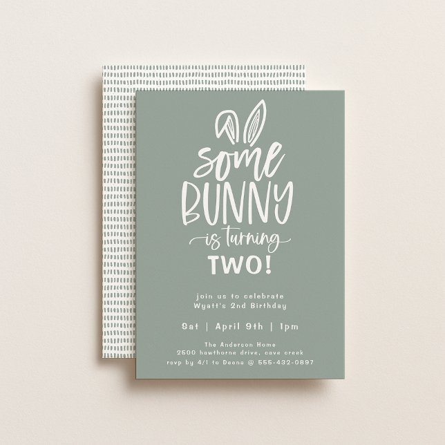 Some Bunny Födelsedagsfest Inbjudan (Skapare uppladdad)
