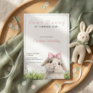 Some Bunny Första Födelsedag Inbjudningar