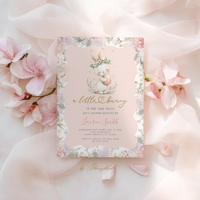 Some Bunny Is On The Way Baby Shower Inbjudningar (Skapare uppladdad)