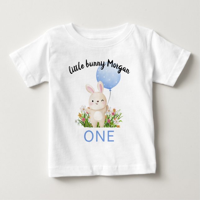 Some Bunny Is One Enkla söta pojkar 1-års födelsed T Shirt (Framsida)