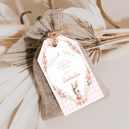 Some Bunny is Turning One 1st Birthday  Presentetikett