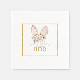 Some Bunny is turning ONE (Bunny Ears) Pappersservett