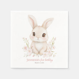 Some Bunny is Turning One Paper Napkins Pappersservett