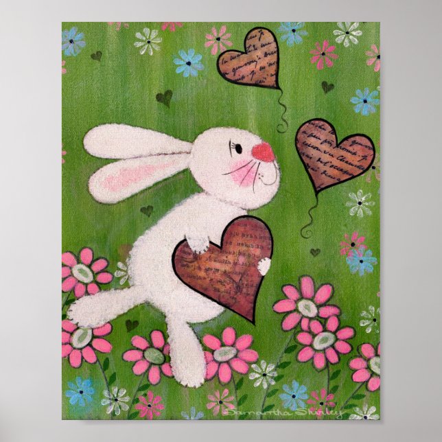 Some Bunny Loves You - 8x10 Påskkanin Barn Konst Poster (Framsidan)