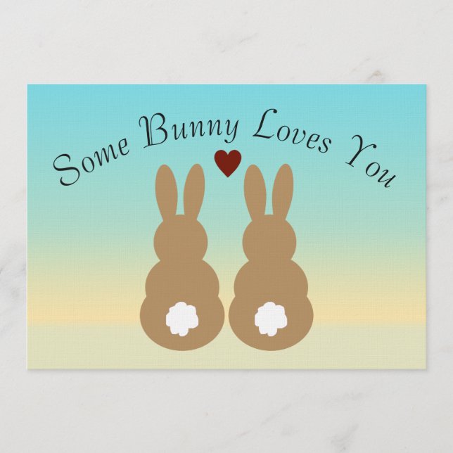 Some Bunny Loves You Inbjudningar (Framsida)