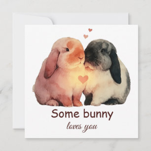 Some Bunny Loves You Kärleksparet Kort