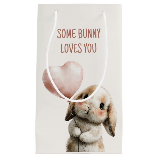 Some Bunny Loves You med hjärtballong (Framsidan)