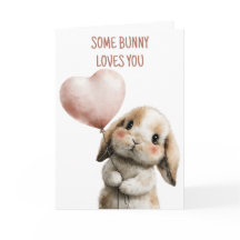 Some Bunny Loves You med hjärtballong