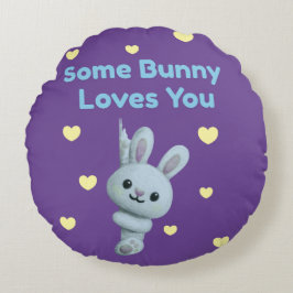 Some Bunny Loves You Rund Kudde