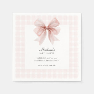 Some Bunny Sweet Pink Baby Shower Pappersservett