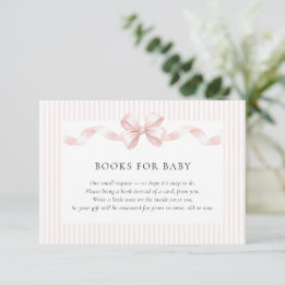 Some Bunny Sweet Pink Girl Baby Shower Tilläggskort
