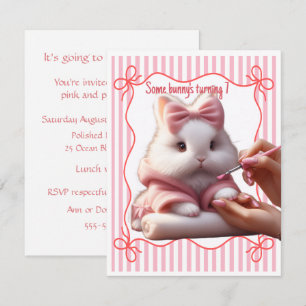 Some Bunny's Birthday Digital nedladdningsbar inbj Inbjudningar