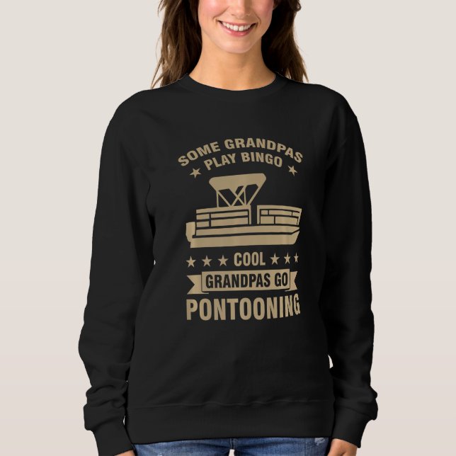 some grandpas play bingo grandpas go pontooning Po T Shirt (Framsida)