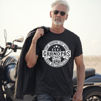 Some Grandpas Play Bingo Real Grandpas Ride Motorc T Shirt
