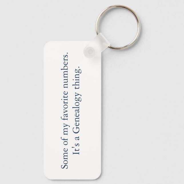 Some of my favorite numbers nyckelring (Baksida)