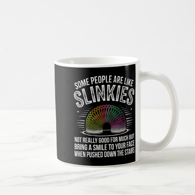 Some People Are Like Slinkies Funny Humor Retro Sa Kaffemugg (Höger)