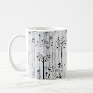 Some see a weed. Some see a wish. Dandelions Kaffemugg