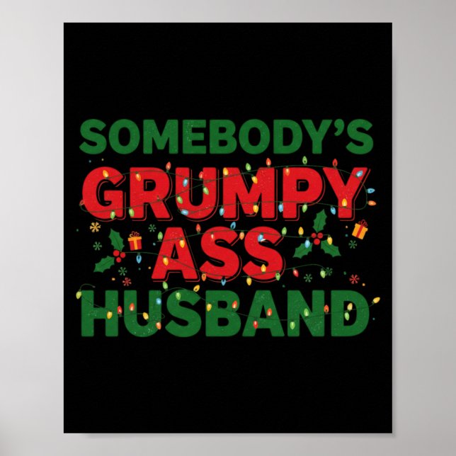 Somebody's Mpy Husband Christmas Shirt _ Funny Xma Poster (Framsidan)