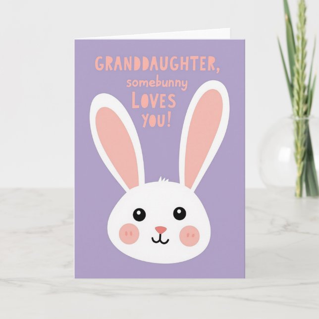 Somebunny älskar dig mormor-kort kort (Framsida)
