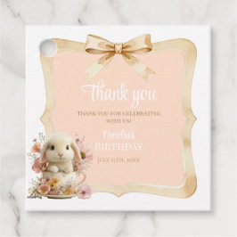 Somebunny is Turning One Favor Tags Gåvor Etiketter