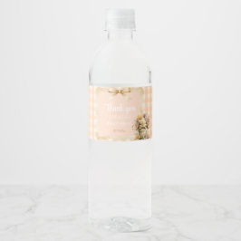 Somebunny is Turning One Food & Beverage Label Set Vattenflaskor Etikett