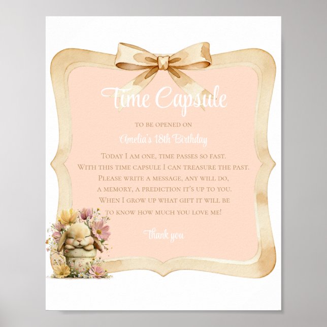 Somebunny is Turning One Milestone Poster (Framsidan)