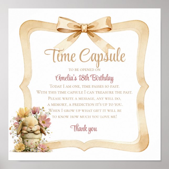 Somebunny is Turning One Milestone Poster (Framsidan)