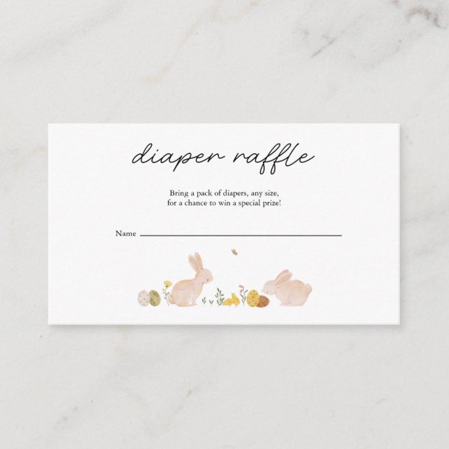 Somebunny Spring Easter Baby Shower Tilläggskort (Framsida)