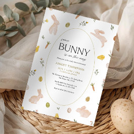 Somebunny Spring Påsk Bebis Bebis Shower Inbjudningar