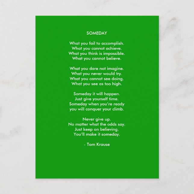 Someday Vykort (Framsida)