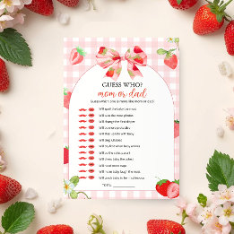 Someone Berry Sweet Baby Shower | Gissa Vem Inbjudningar