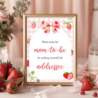 Someone Berry Sweet | Blivande Mamma Bordsskylt Poster