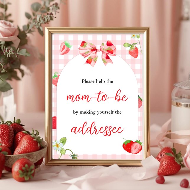 Someone Berry Sweet  | Blivande Mamma Bordsskylt Poster (Skapare uppladdad)