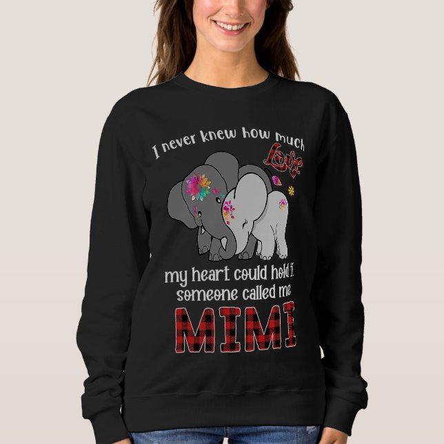 Someone Called Me Mimi  Elephants Cute Mother's Da T Shirt (Framsida)