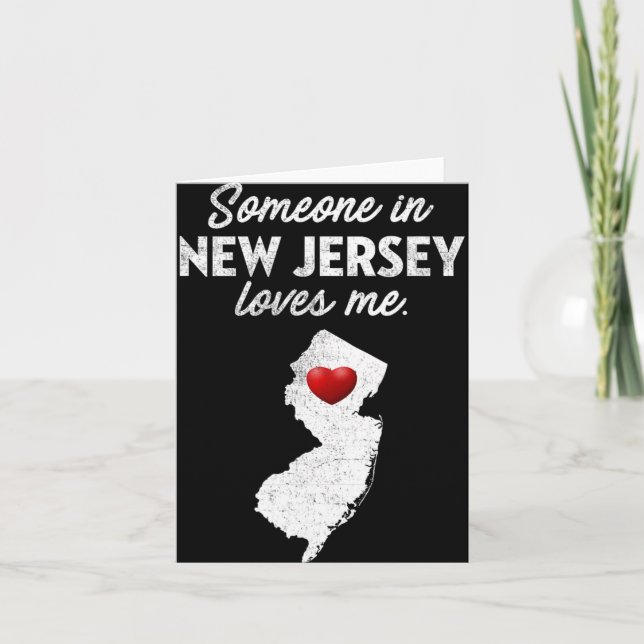Someone In New Jersey Loves Me - New Jersey Nj  Kort (Framsida)