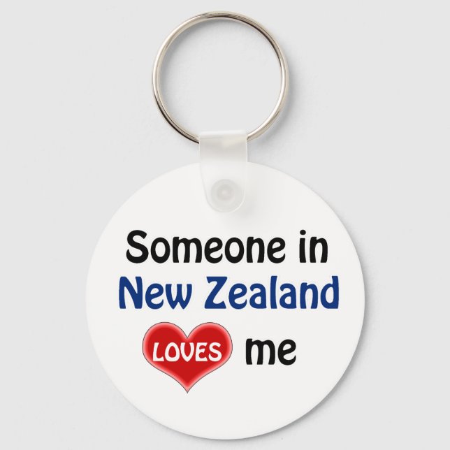 Someone in New Zealand Loves me Nyckelring (Framsida)